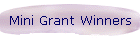 Mini Grant Winners
